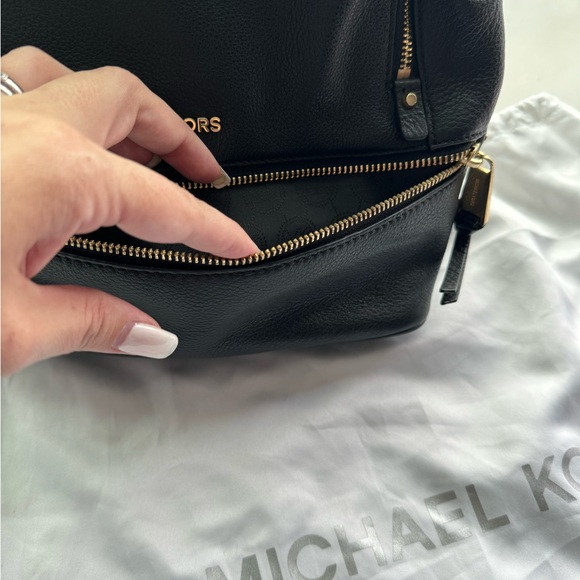 EUC Michael Kors Leather mid-size backpack - Picture 4 of 7